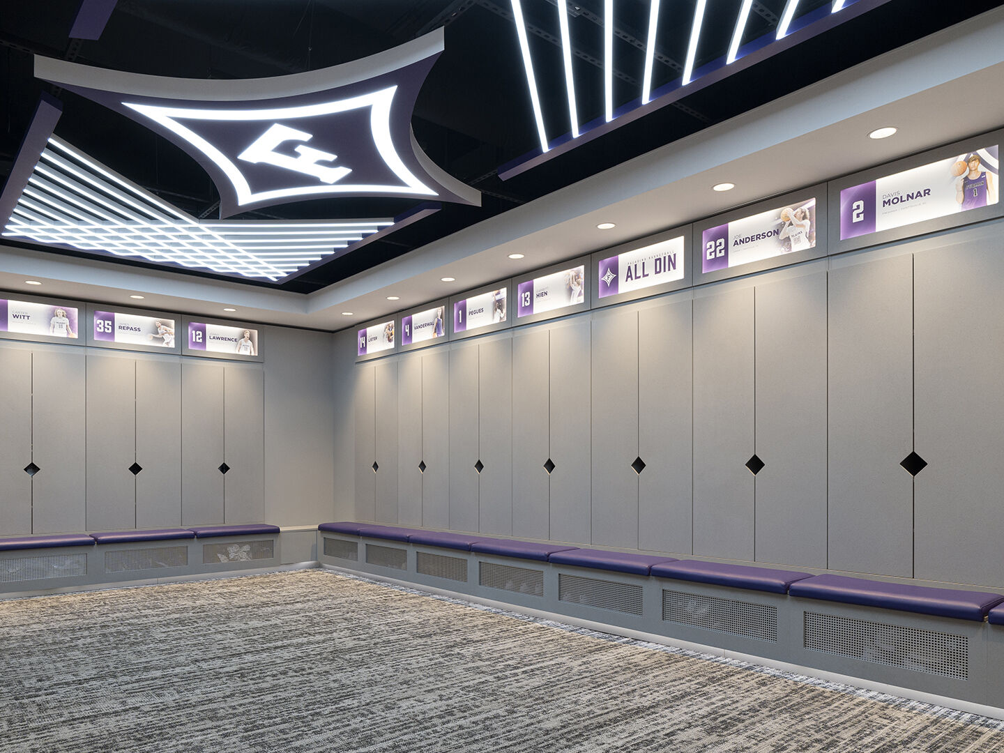 Furman Basketball Locker Room