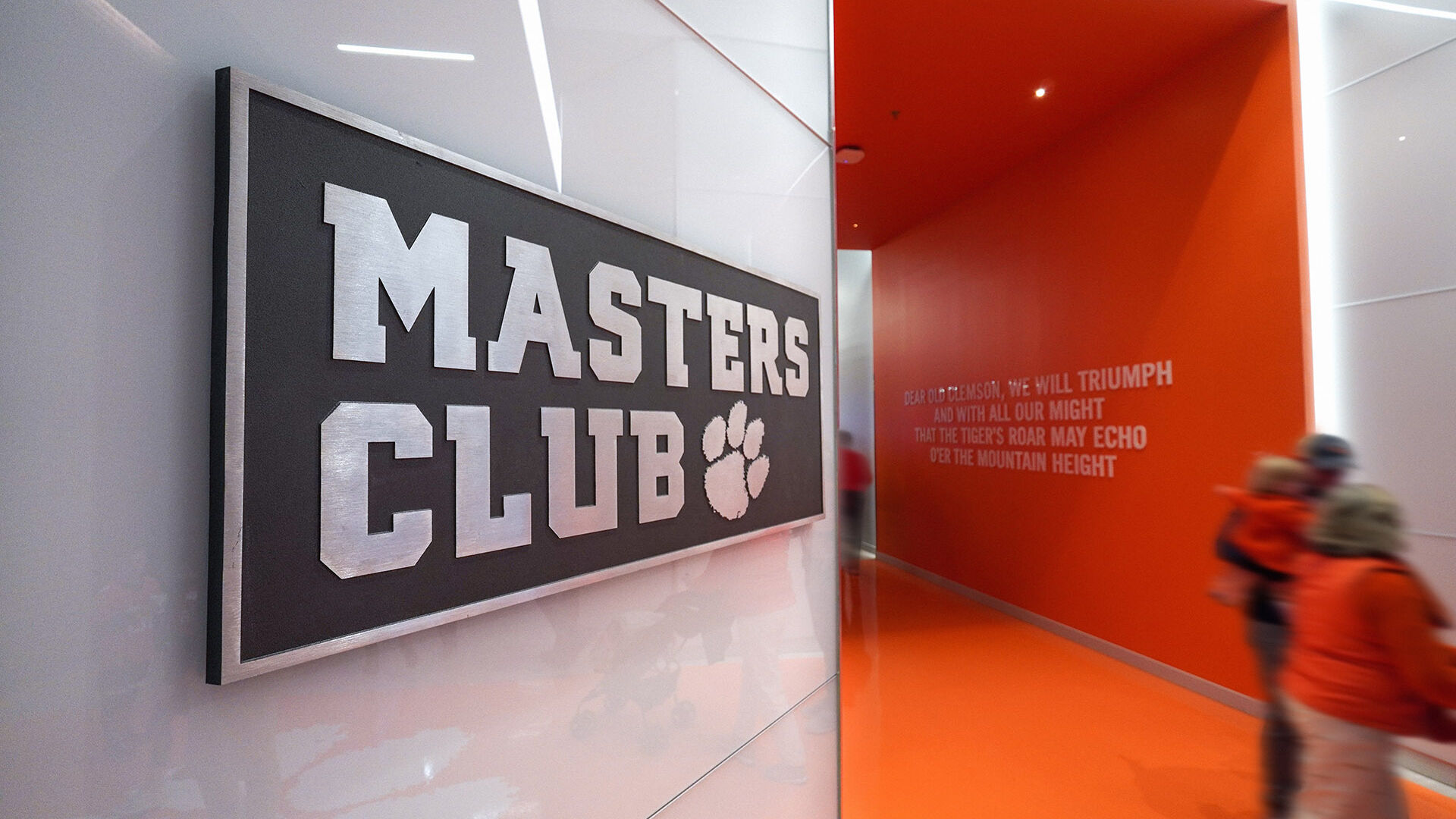 Masters Club Entry Sign at Clemson's Masters Club