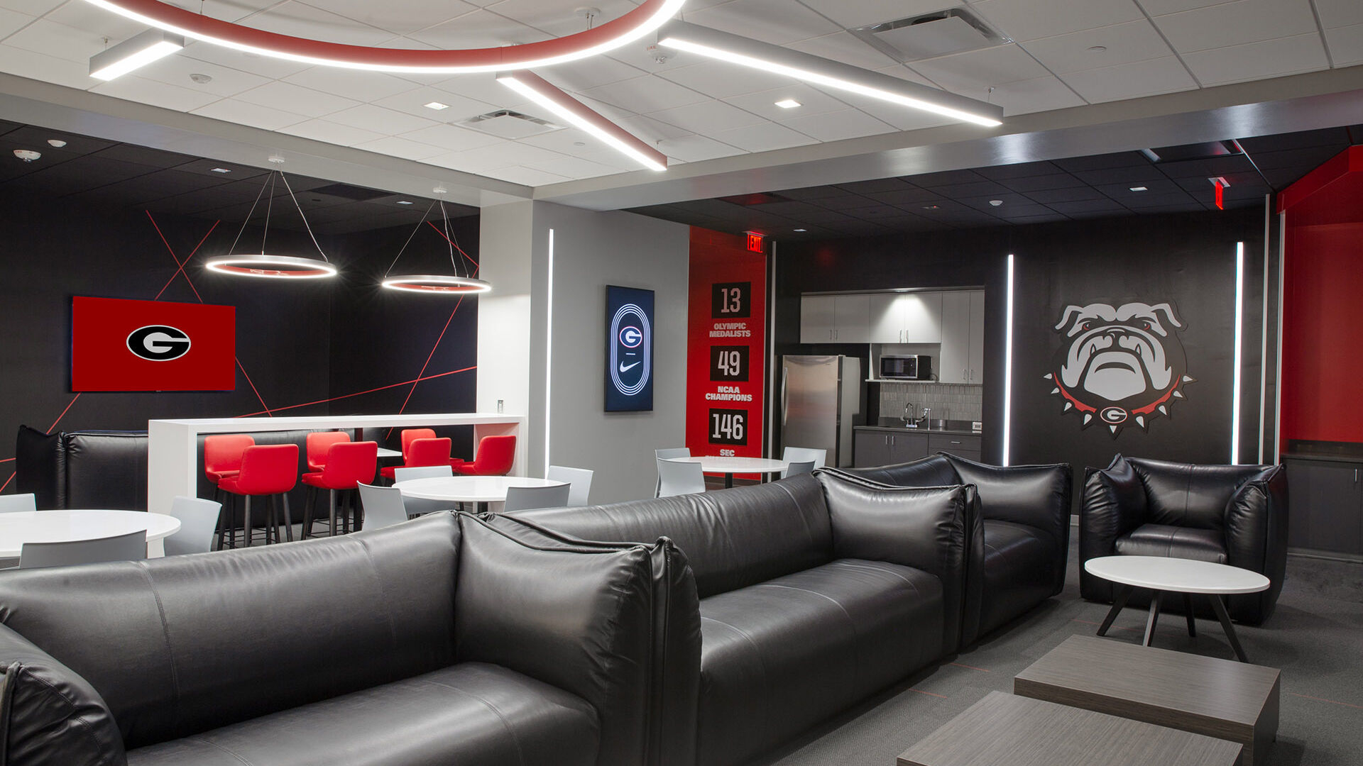 University of Georgia Track and Field Players' lounge